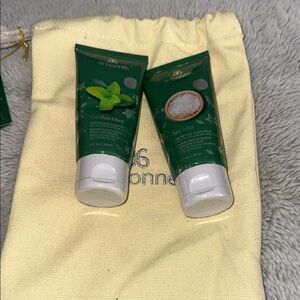 Arbonne Mint and Sea Mist Duo with Yellow Pouch